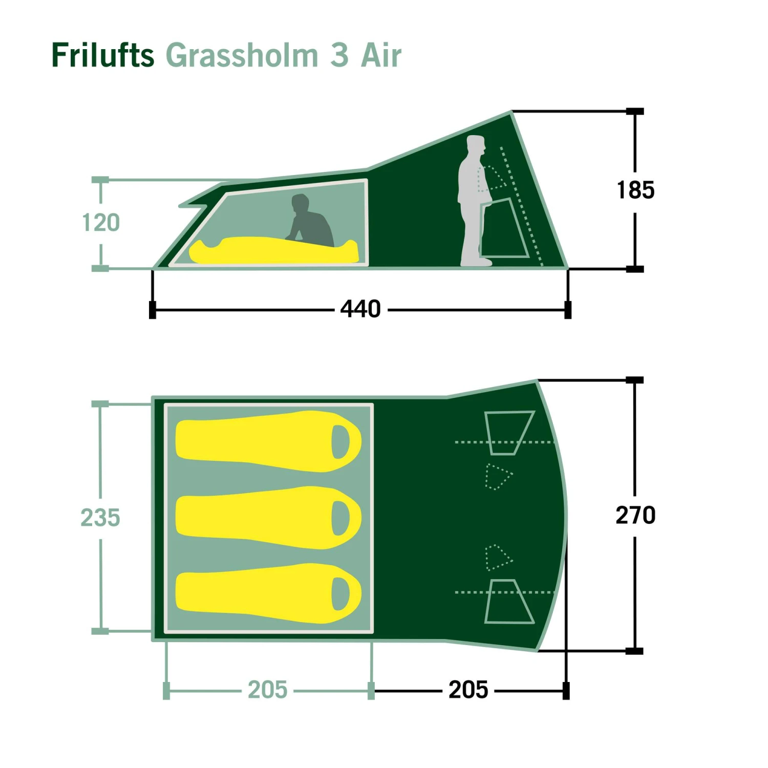 FRILUFTS GRASSHOLM 3 AIR - Familienzelt - Image 2