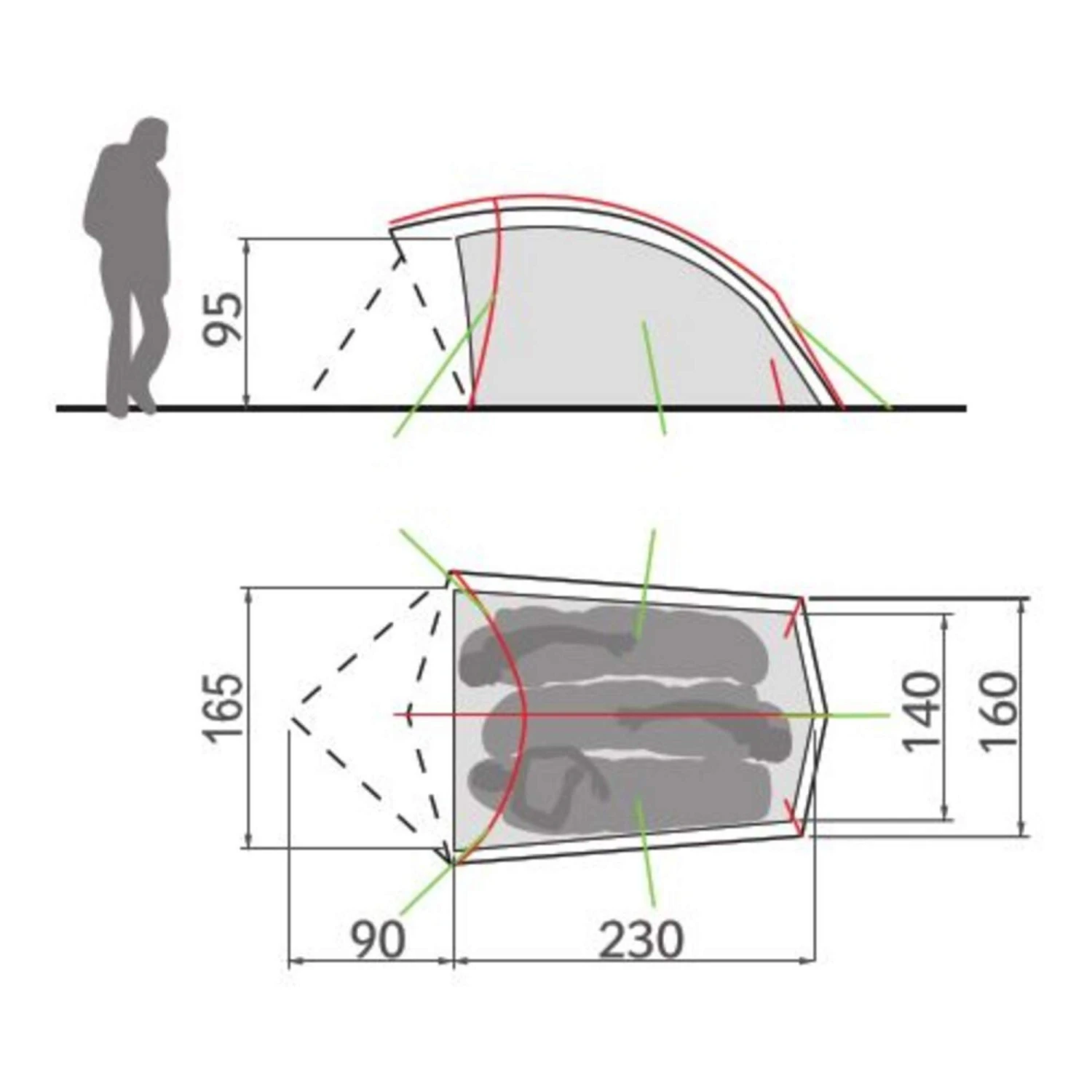 VAUDE TAURUS 3P - Kuppelzelt - Image 2
